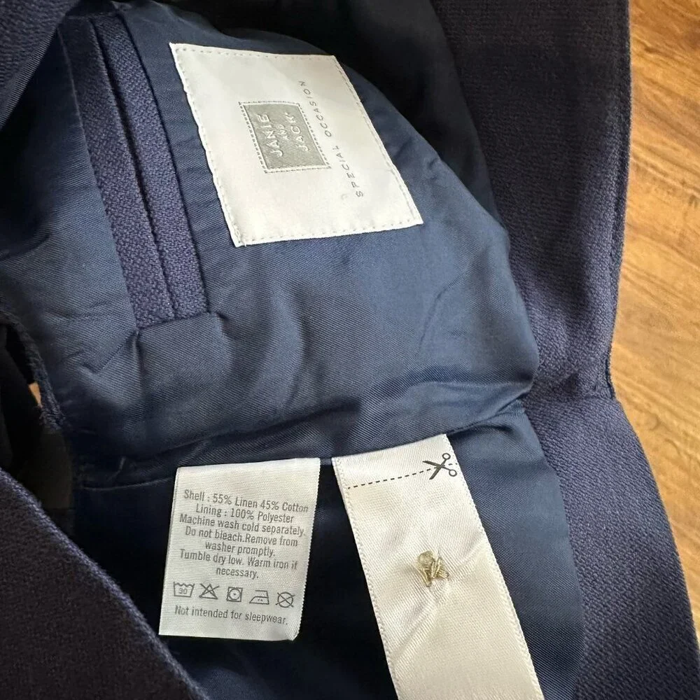 Janie and Jack Special Occasion linen blend vest